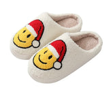 Santa Hat Smiley Slippers